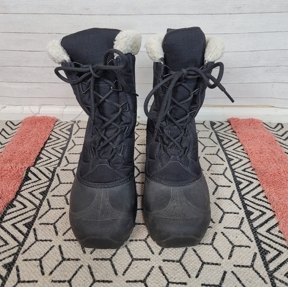 SOREL CUMBERLAND BOOTS IN BLACK, SZ 8 - Picture 2 of 16